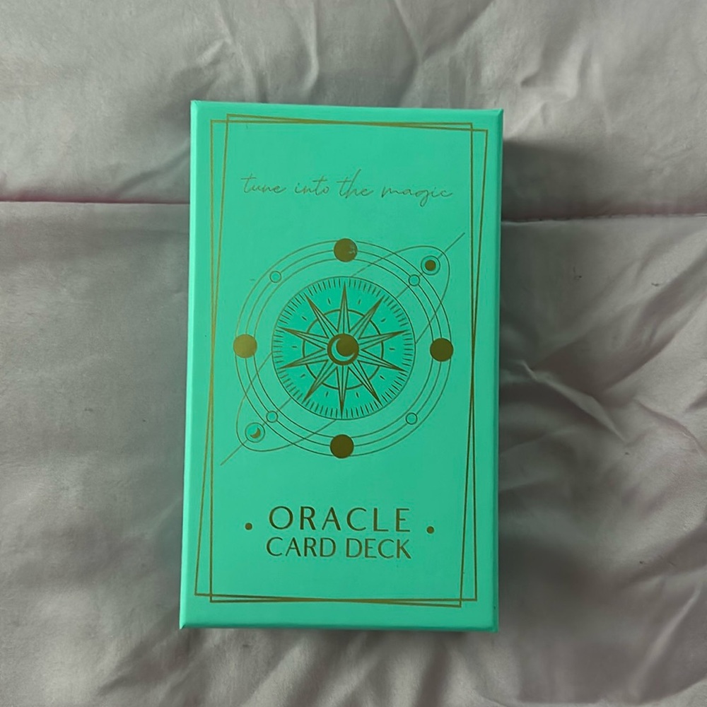 Brand new Mint green oracle deck